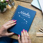 Personalised Zodiac Star Sign Gold Foil Notebook, thumbnail 1 of 7