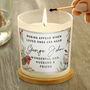 Personalised Robins Appear Memorial Scented Jar Candle, thumbnail 3 of 4