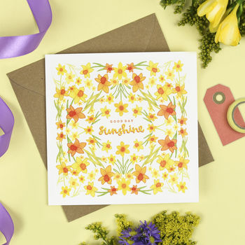'Good Day Sunshine' Floral Card, 3 of 3