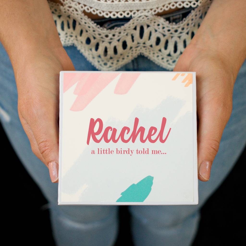 Personalised New Baby Announcement Box By Chi Chi Moi