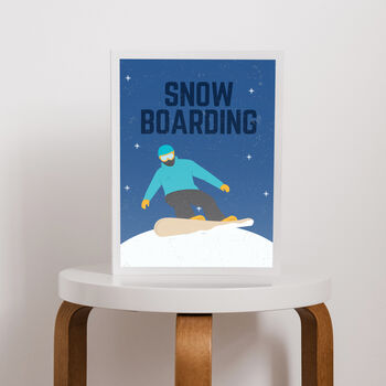 Snow Boarding Print, 3 of 4