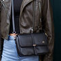 Personalised Embossed Custom Faux Leather Satchel Cross Body Bag, thumbnail 1 of 7