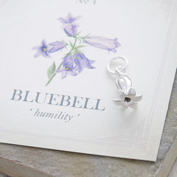 Bluebell Solid Silver Charm, 3 of 7