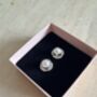Gold Plated Pearl Stud Earrings, thumbnail 4 of 5