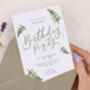 Personalised A6 Botanical Birthday Party Invitation, thumbnail 2 of 3