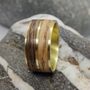 Brass, Oak And Walnut Ring, thumbnail 3 of 7