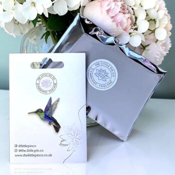Choose Your Colour – Hummingbird Enamel Pin, 3 of 11