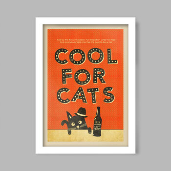 Cool For Cats Poster Print, 2 of 3