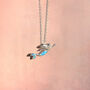 Sterling Silver Opal Mermaid Necklace, thumbnail 1 of 7