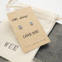 Silver Owl Earrings. Always Love You, thumbnail 3 of 3