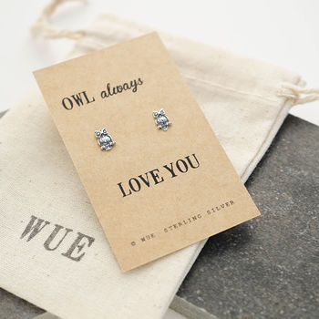 Silver Owl Earrings. Always Love You, 3 of 3