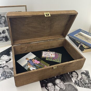 Personalised Bereavement Wooden Memory Box, 7 of 8