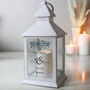 Personalised Couples Special Date White Lantern – Perfect Wedding Gift For Couples, thumbnail 1 of 3