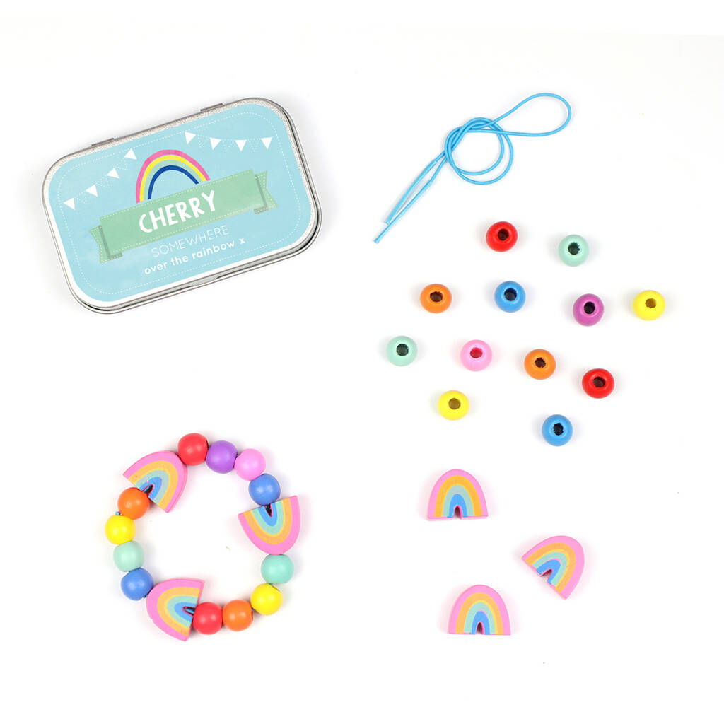 Personalised Rainbow Bracelet Gift Kit By Cotton Twist