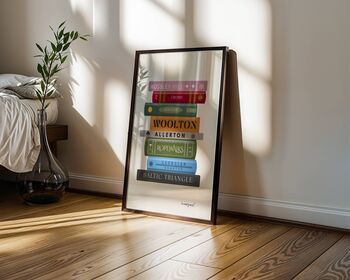 Liverpool Book Stack Art Print, 4 of 6