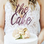 'The Cake' Personalised Wedding Cake Topper, thumbnail 2 of 5