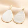 Semi Precious Aquamarine Teardrop Drop Earrings In Gold, thumbnail 1 of 2