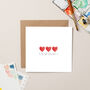 Three Heart Mother's Day Card, thumbnail 1 of 2
