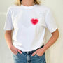 Personalised Heart T Shirt, thumbnail 1 of 2