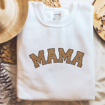 Mama Leopard Print Sweatshirt, 3 of 7