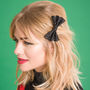 Small Glitter Hair Bow Available In 30 Colours, thumbnail 4 of 10