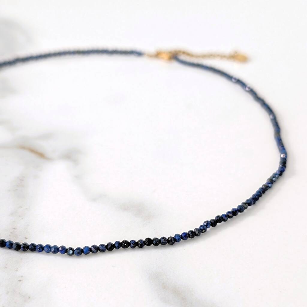 Lapis Lazuli Gemstone Beaded Necklace, 1 of 5