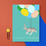 Hare Birthday Card, thumbnail 1 of 3