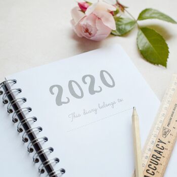 Personalised 2023 Silver Foil Weekly Diary, 5 of 11