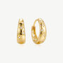 Gold Or Silver Hoop Earrings, Women's Star Jewellery Gift, thumbnail 1 of 4