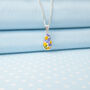 Pansy Teardrop Pendant Necklace, thumbnail 2 of 6