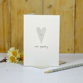 Personalised Hand Painted Heart Sympathy/Love Card, 2 of 6