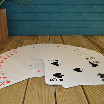 giant playing cards by garden selections | notonthehighstreet.com