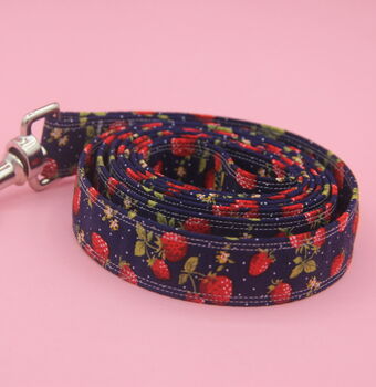 Red Strawberry And Polkadot Dog Lead, 3 of 5