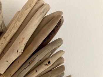 42cm Driftwood Starburst Mirror Wall Décor Coastal Gift, 2 of 8