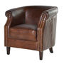 Vintage Leather Club Chair, thumbnail 1 of 1