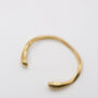 Fluid Curve Cuff Bangle Bracelet, thumbnail 3 of 4