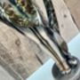 Art Deco Bronze Lady Figurine Silver Dress And Fan 38cm, thumbnail 6 of 12