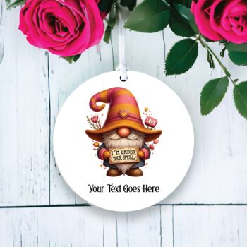 Personalised Gonk Gnome 'Under Spell' Decoration, 2 of 2