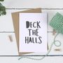 Deck The Halls Christmas Card Pack, thumbnail 1 of 3