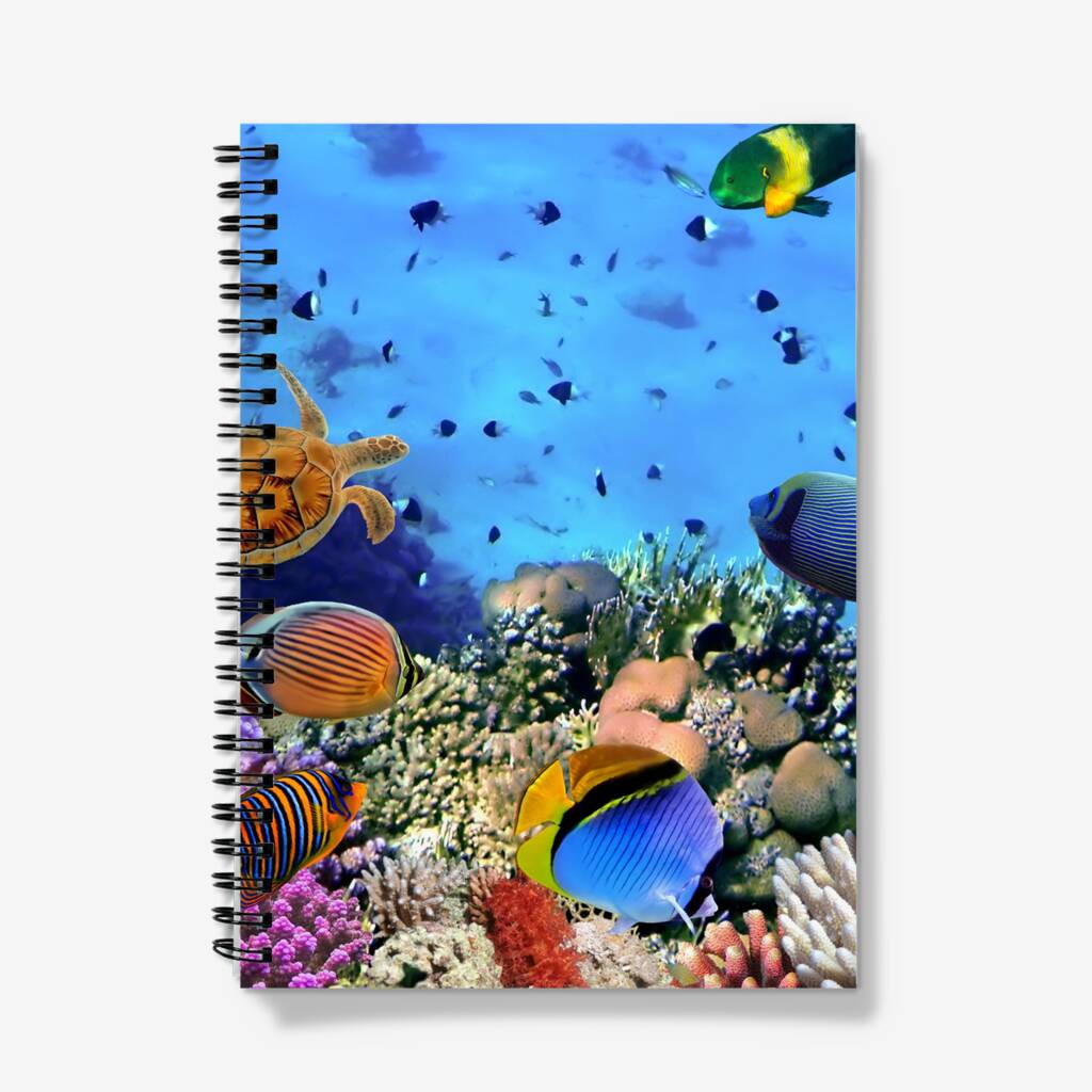 A5 Spiral Notebook Featuring The Australian Coral Reef By Geo Journey