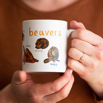 'Beavers' Ceramic Animal Mug, 6 of 7