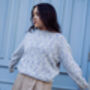 Blue Speckled Fleck Knit Jumper, thumbnail 5 of 9