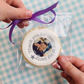 Personalised Edible Photo Party Favour Biscuits, 8 of 8