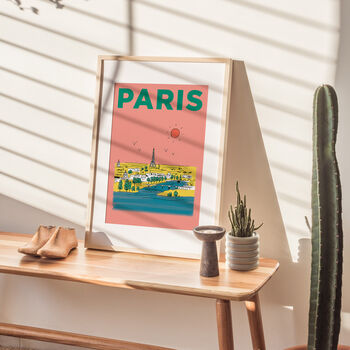 Personalised Paris Travel Illustration, 3 of 6