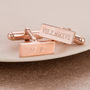 Personalised Roman Numerals Cufflinks, thumbnail 4 of 6