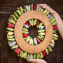 Festival Of Colour Rainbow Door Wreath, thumbnail 6 of 6