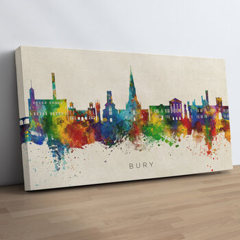 Bury Skyline Cityscape Art Print, 10 of 12