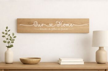 Our Home Family Wooden Sign, 3 of 5