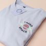 Need Space Embroidered T Shirt, thumbnail 2 of 5