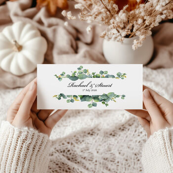 Personalised Money Envelope For Wedding Gift, 2 of 4